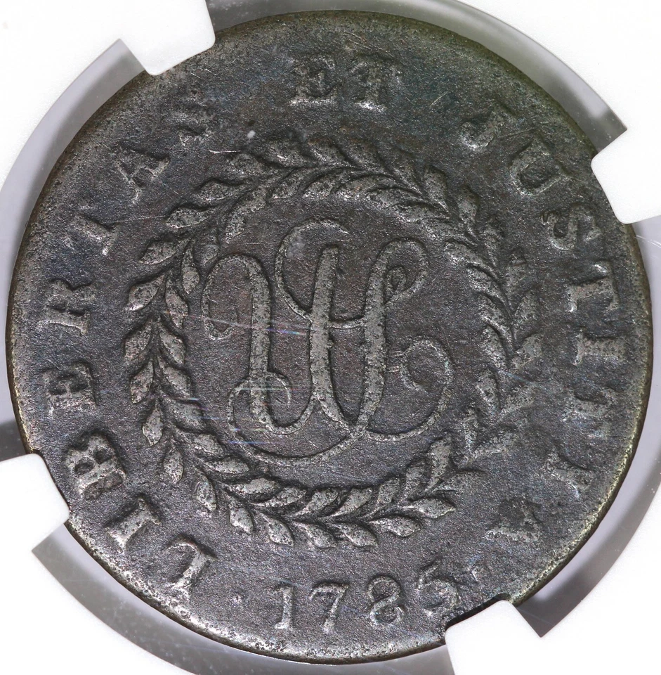 1785 Large Date Pointed Rays Nova Constellatio Copper NGC VF Details Env. Damage - Image 2 of 4