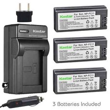 Travel Charger 3 battery for Sony NP-FC11 DSC-P8 DSC-P9 DSC-P10