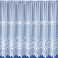Samantha Embroidered Sheer Voile Net Curtains - Free Postage - Sold By Metre -:)