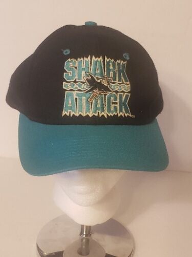 Rare Vntg - Waiting for Shark week like. Vintage 90's San Jose Sharks  Sports Specialties Script Snapback Hat ($75) Visit rarevntg.com and search # Sharks to shop now 🦈📲 #sanjosesharks #sanjose #sportsspecialties  #sportsspecialtiess