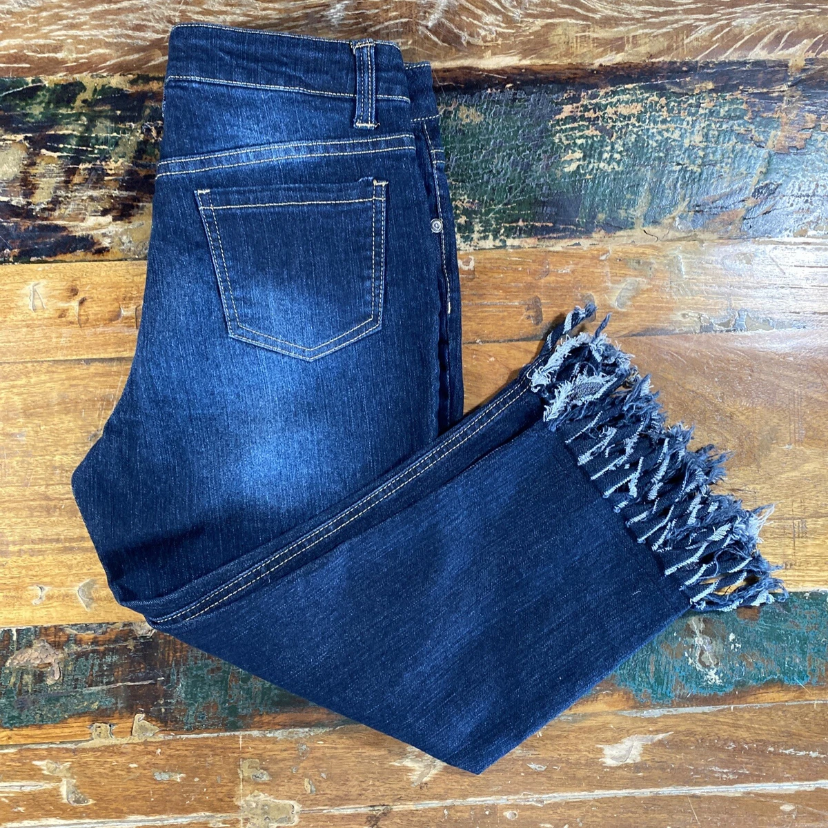 Arizona Jeans Co. Womens Junior Size 16 Reg Denim New Girlfriend Fit