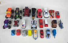 mixed Lot Of 24 Different Cars, Monster Trucks, Hot Wheels Etc. Toys