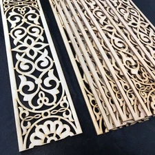 Bundle-B-016-Laser Cut Moroccan  Carved Geometric Wooden Panel Pack Of 4pcs