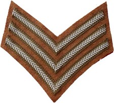 Sergeant Stripes WWI/ WWII style British Army Sgt Stripes/chevrons 
