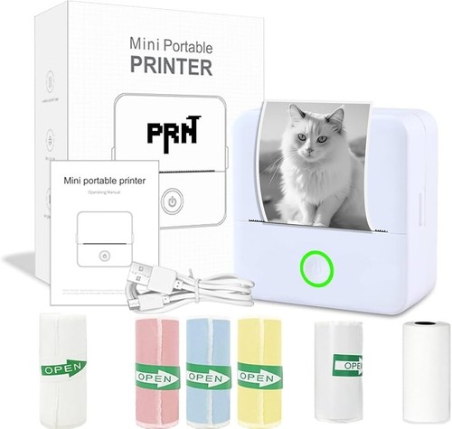 PRNT das Original Z-01, 57 mm Bluetooth tintenloser Sofortaufkleberdrucker (WEISS) - Bild 3 von 9