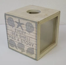 Primatives By Kathy Seashell Display Box 4.25 X 4.25 X 4.25"