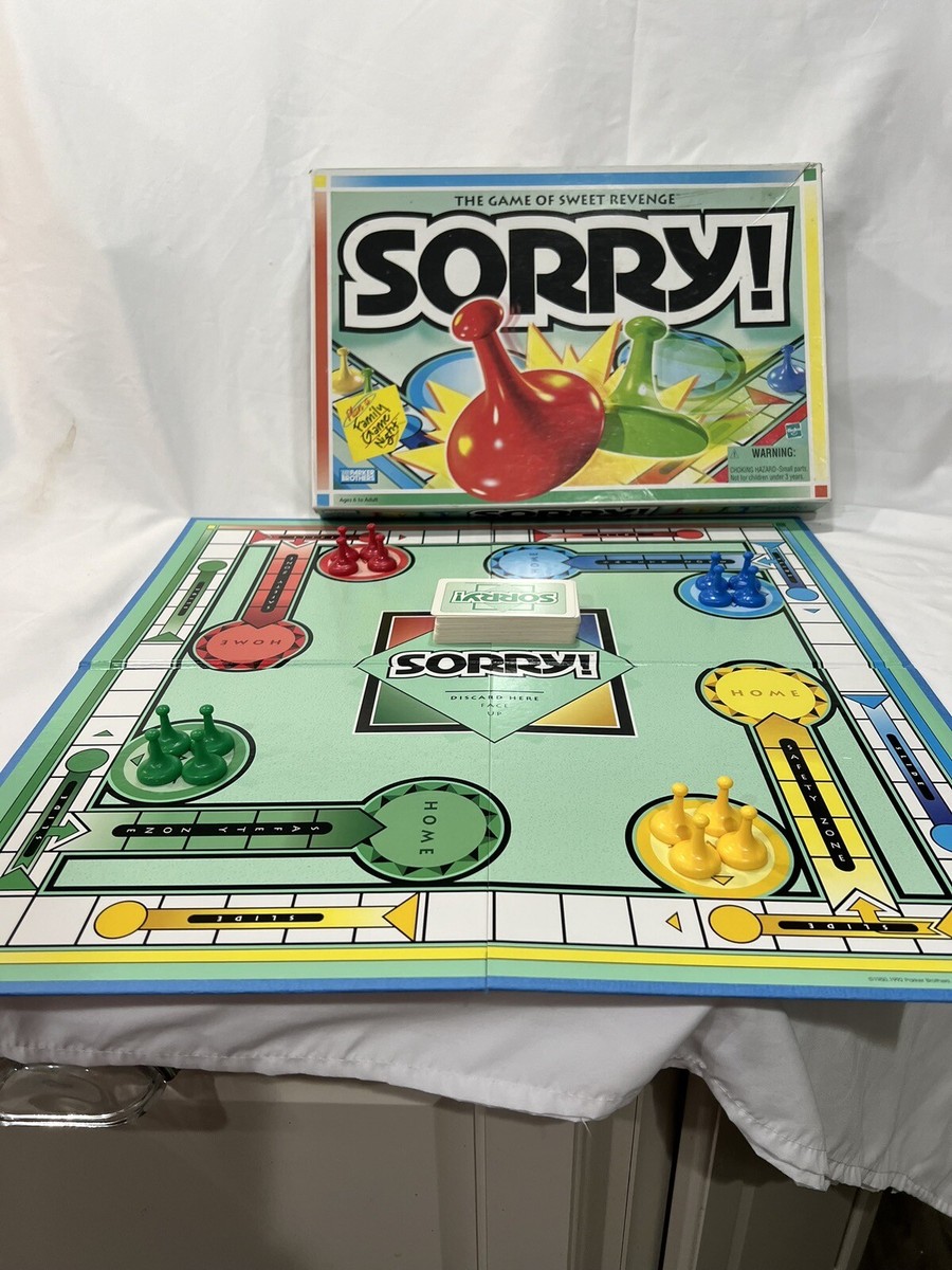 SORRY Game Vintage Parker Brothers 1998 Board Game 100