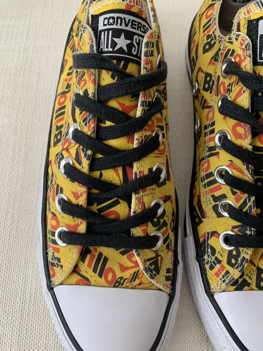 Exclusief Bedrog behalve voor Converse All Star Low Andy Warhol Yellow Brillo RARE COLLECTORS UK 6 EUR 39  USED | eBay