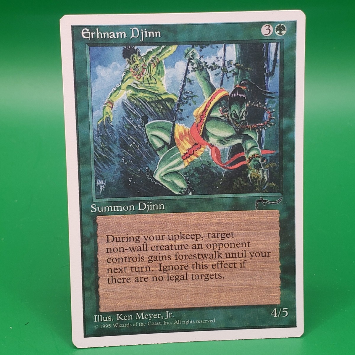 1995-Erhnam Djinn-Chronicles-Summon Djinn-Common-LP-MTG Card