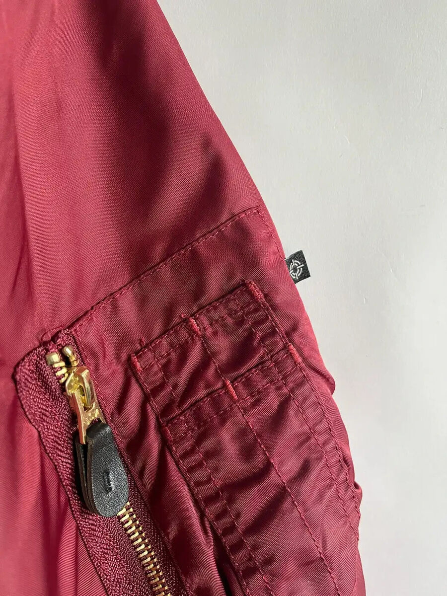 fostex garments bomber jacket flight ma-1 maroon raf simons fostex garments bomber jacket flight ma-1 maroon raf simons