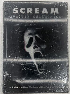 Scream 2 Movie Collection (Scream 2022, Scream 1996) New Torn Plastic Wrap- M5