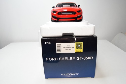 B61 1:18 AUTOART AUTO ART 72935 FORD SHELBY MUSTANG GT-350R GT 350 R RACE RED MB - Picture 4 of 19