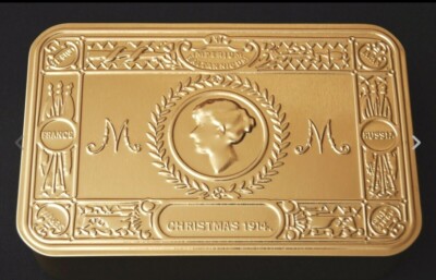 christmas 1914 tobacco tin Great War 1914 Christmas Box WW1 tin replica by Daily Mail tobacco Mary tin