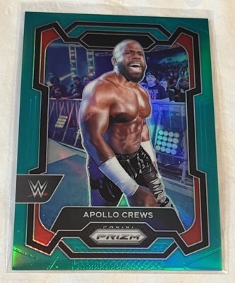 2024 Prizm WWE Light Blue /49 Apollo Crews No. 168!