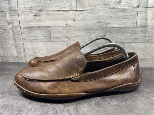 Børn Born Boc Driving Halbschuhe Herren 10M Harmon Schuhe Braun Leder Slipper Komfort - Bild 9 von 19