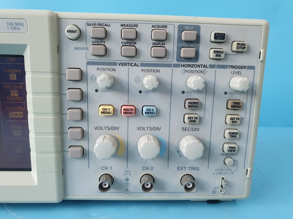 TEKTRONIX TDS2012 2CH Digital Storage Oscilloscope 100MHz TEKTRONIX TDS2012 2CH Digital Storage Oscilloscope 100MHz