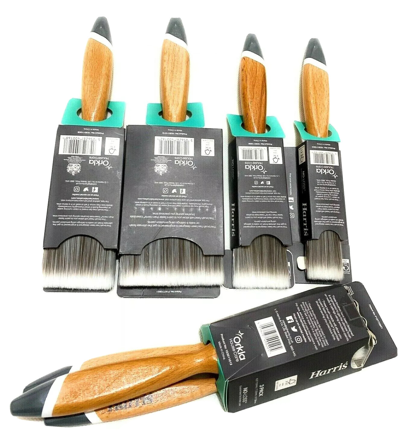 Harris Paint Brush Set For Painting Wall & Ceiling Ultimate Wood Handle