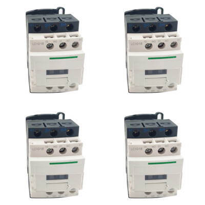 4PCS LC1D18B7 Contactor 24V coil replace Schneider contactor LC1D18B7 3P 18A AC