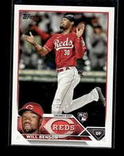2023 Topps #339 - Will Benson - Cincinnati Reds Baseball Rookie Card RC. rookie card picture