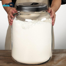 Large Glass Jars with Lids 5.5 Gallon  Glass Canisters Super Wide Mouth 
