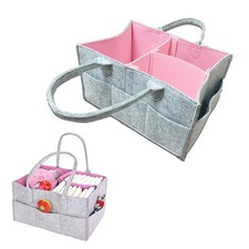 Baby Diaper Caddy is a versatile baby basket designed for nursery storage, ca...