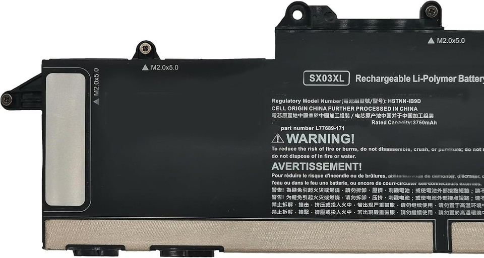 Batterie HP ProBook X360 435 G10/G8/G7 | Compatible SX03XL, L78125-005, 45Wh, 14.4V