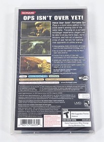 METAL GEAR SOLID PORTABLE OPS PLUS NEW SEALED 2007 Authentic Playstation PSP