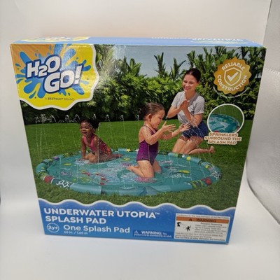 Bestway H2O GO Sprinkler Splash Pad Marine Life Wading Pool 65in