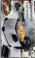 Daewoo Deep Fat Fryer With Adjustable Temperature Control 2000W 3 Litre - Silver