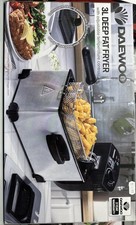 Image of Daewoo Deep Fat Fryer With Adjustable Temperature Control 2000W 3 Litre - Silver