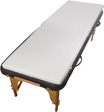 White Lash Bed Topper Memory Foam Topper for Massage Bed,73X29X2 Inch Memory Foa