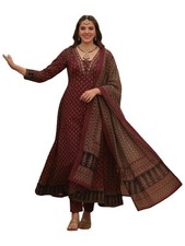 Women's Anarkali Kurta Set with Dupatta