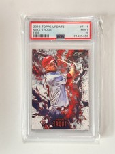 2016 Topps Update Fire Mike Trout #F-4 PSA 9