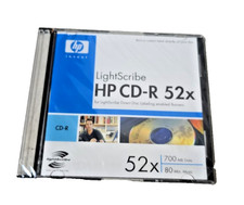 HP LightScribe CD-R 700MB 80min 52x Blank Disc Sealed Slim Jewel Case FAST SHIP