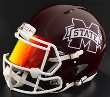 MISSISSIPPI STATE BULLDOGS Riddell Speed Full Size AUTHENTIC Football Helmet
