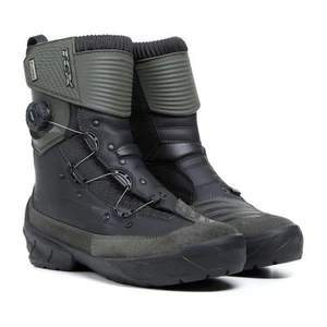 TCX Infinity 3 Mid Waterproof Motorcycle Motorbike Boots Black / Green
