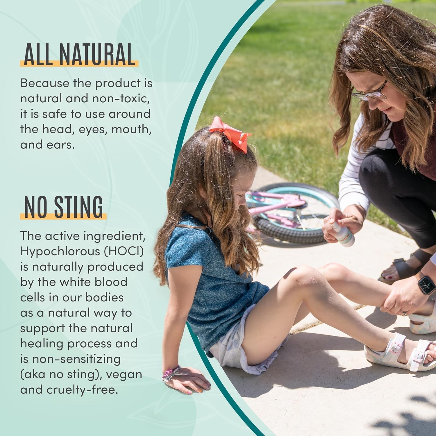 Active Skin Repair First Aid Healing Skin Spray - Natural & Non-Toxic with Hypoc