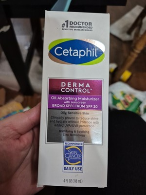 Cetaphil DERMA CONTROL 4oz Oil Absorbing Moisturizer SPF 30 oily sensitive SALE!