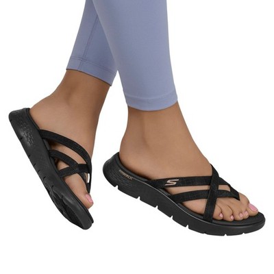 Skechers Damen Zehentrenner Schwarz Go Walk Flex Sandal - Ssselena