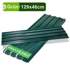 Trapezblech Set 12/24/36/48 Stück Anthrazit verzinkt Stahlblech Dachplatten