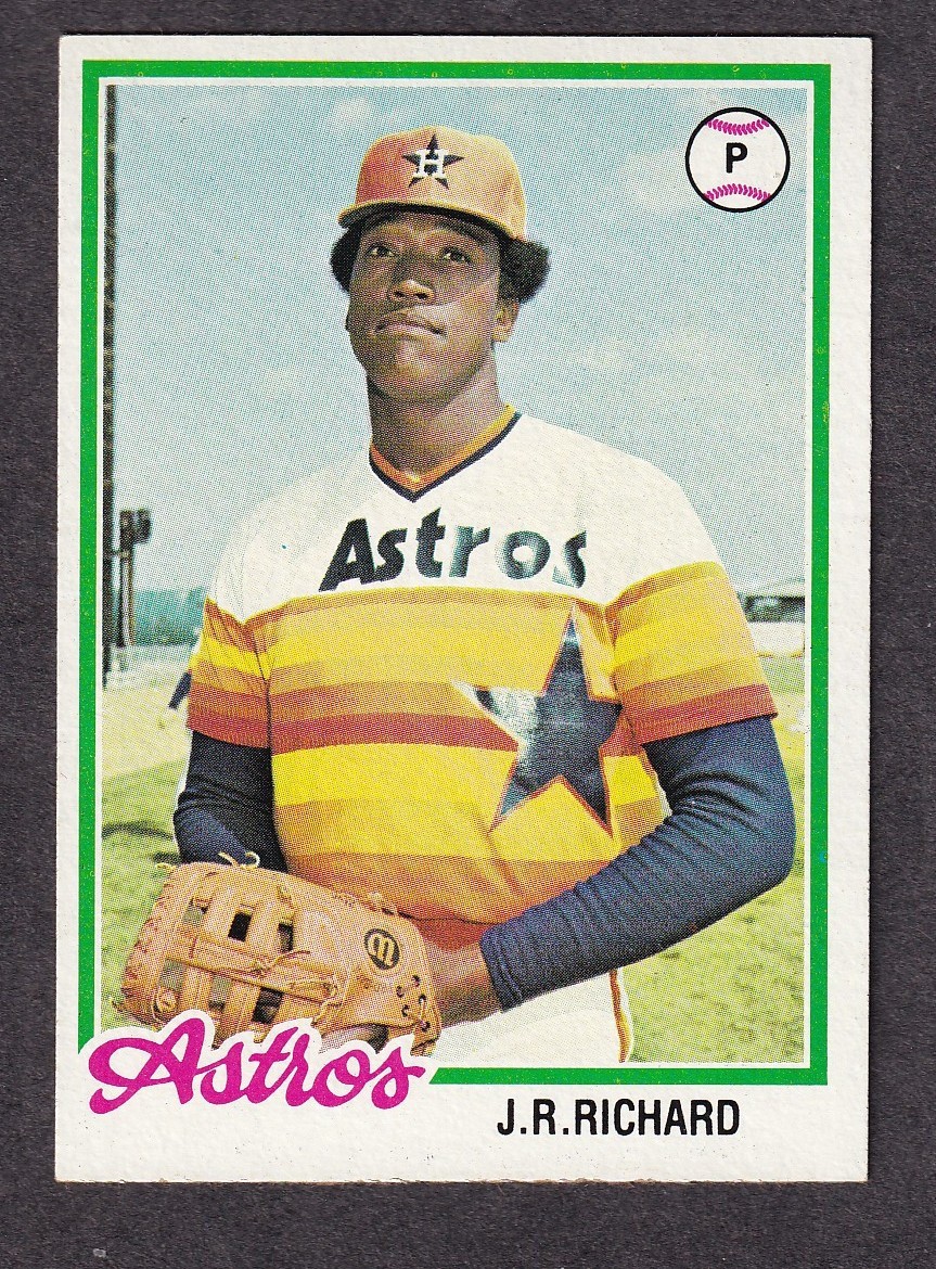 1978 Topps Baseball card #470 Houston Astros James Rodney J R Richard