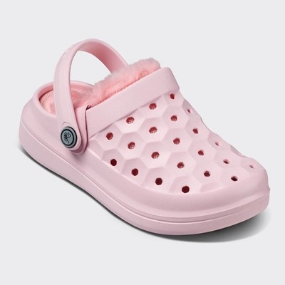 Joybees Toddler Varsity Lined Clogs Size C9 Pink NWT