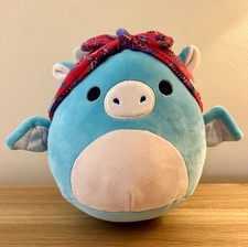 Squishmallows Tatiana  The Dragon with Headband 7.5”  Plush Excellent Condition 