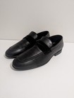 Pelle Line Penny Loafers Black Leather Slip On Dress Shoes 40/7 — photo 1