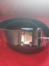 Rock  Republic Men  s Black Leather Belt Natural Grain 1.5" Wide - Size 40