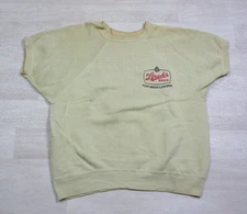 Vintage Stroh's Beer Short Sleeve Raglan Sweatshirt 1960s Alcohol Advertising