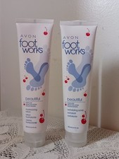 Avon Foot Works Beautiful Cherry Ice Exfoliating Scrub 3.4 oz. / 2-Sealed New
