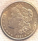 1921 S Morgan circulated and in great shape, decent luster &eye appeal free ship