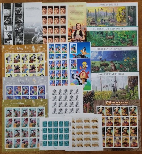 US Stamps Self Adhesive Modern Sheets Collection - Lot Of 15 MNH - FV $94