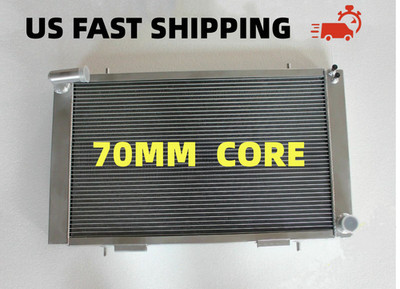 Fit LAND ROVER 90-110; DEFENDER 2.3D/2.5D /3.5 1983-1990 aluminum radiator 70MM